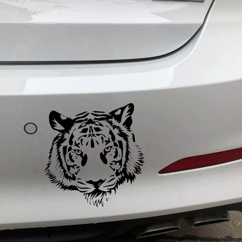 Majestic Tiger Head Vinyl Car Decal - Image 4