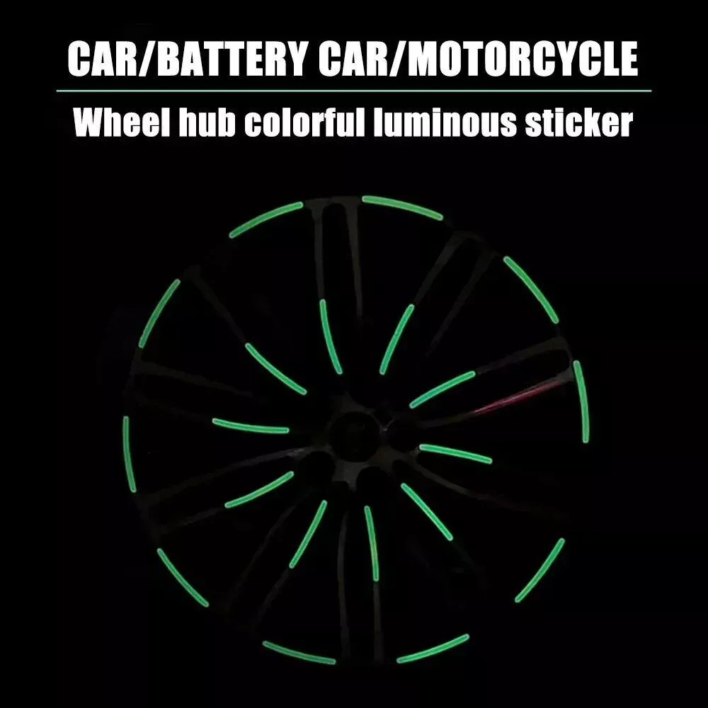 Reflective Wheel Rim Safety Stickers for Cars and Motorcycles - Image 6