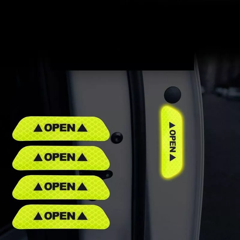 Audi & Nissan Reflective Car Door Safety Stickers - Image 4