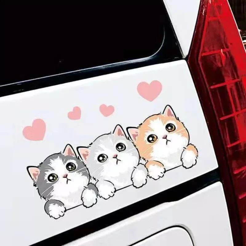 Cute Cartoon Cat Car Stickers - Image 4