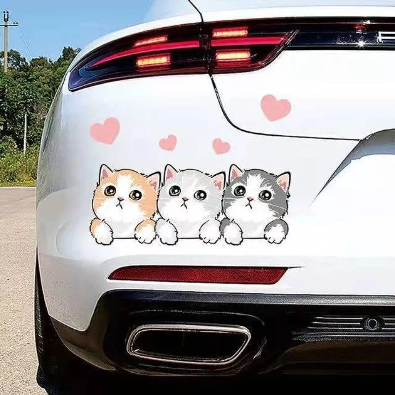 Cute Cartoon Cat Car Stickers - Image 2