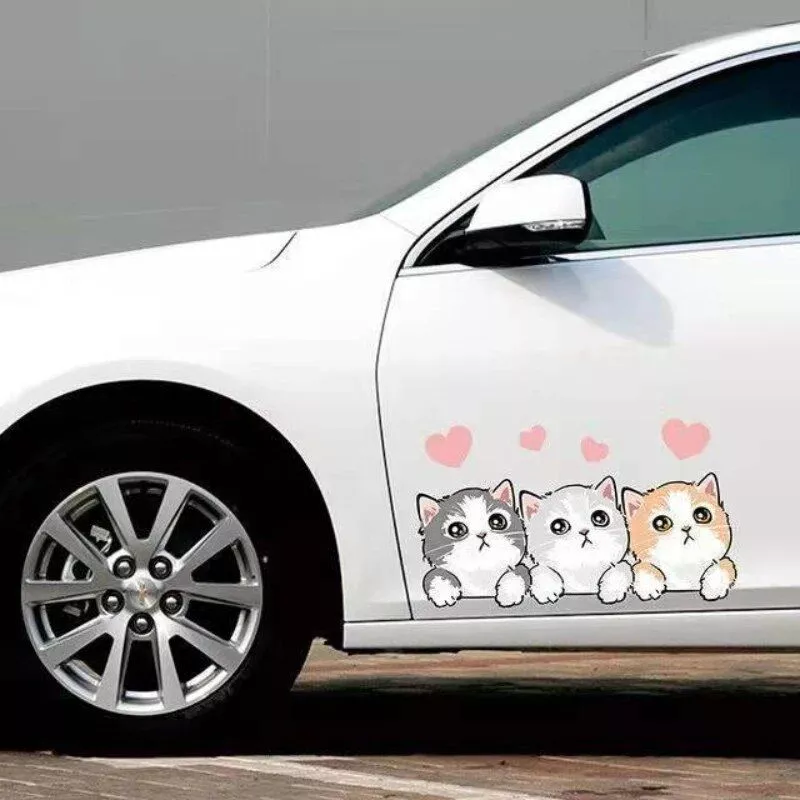 Cute Cartoon Cat Car Stickers - Image 3
