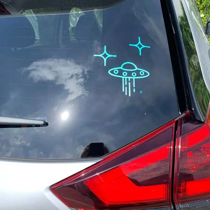 Alien Encounter Vinyl Car Decal - Image 3
