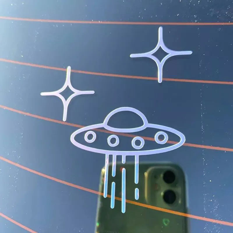 Alien Encounter Vinyl Car Decal - Image 4