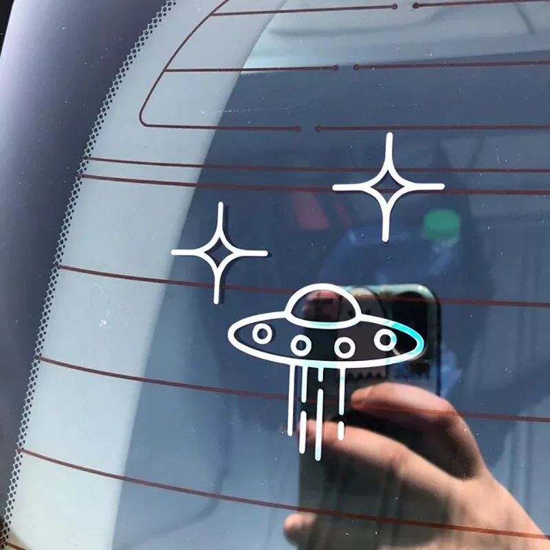Alien Encounter Vinyl Car Decal - Image 2