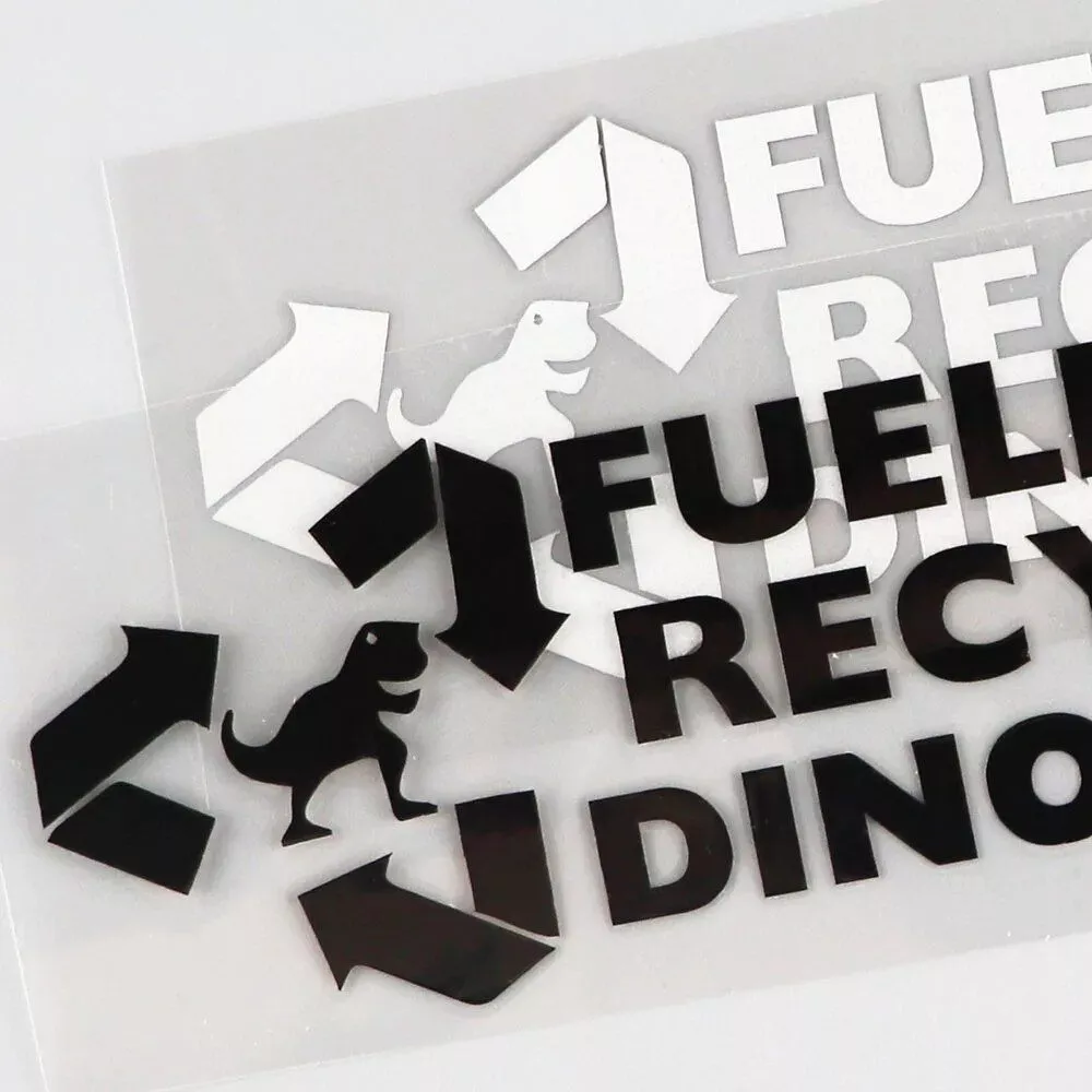 Recycled Dinosaurs - Eco-Inspired Vinyl Car Decal - Image 6