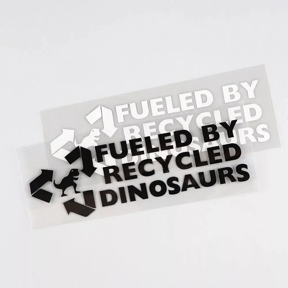 Recycled Dinosaurs - Eco-Inspired Vinyl Car Decal - Image 5