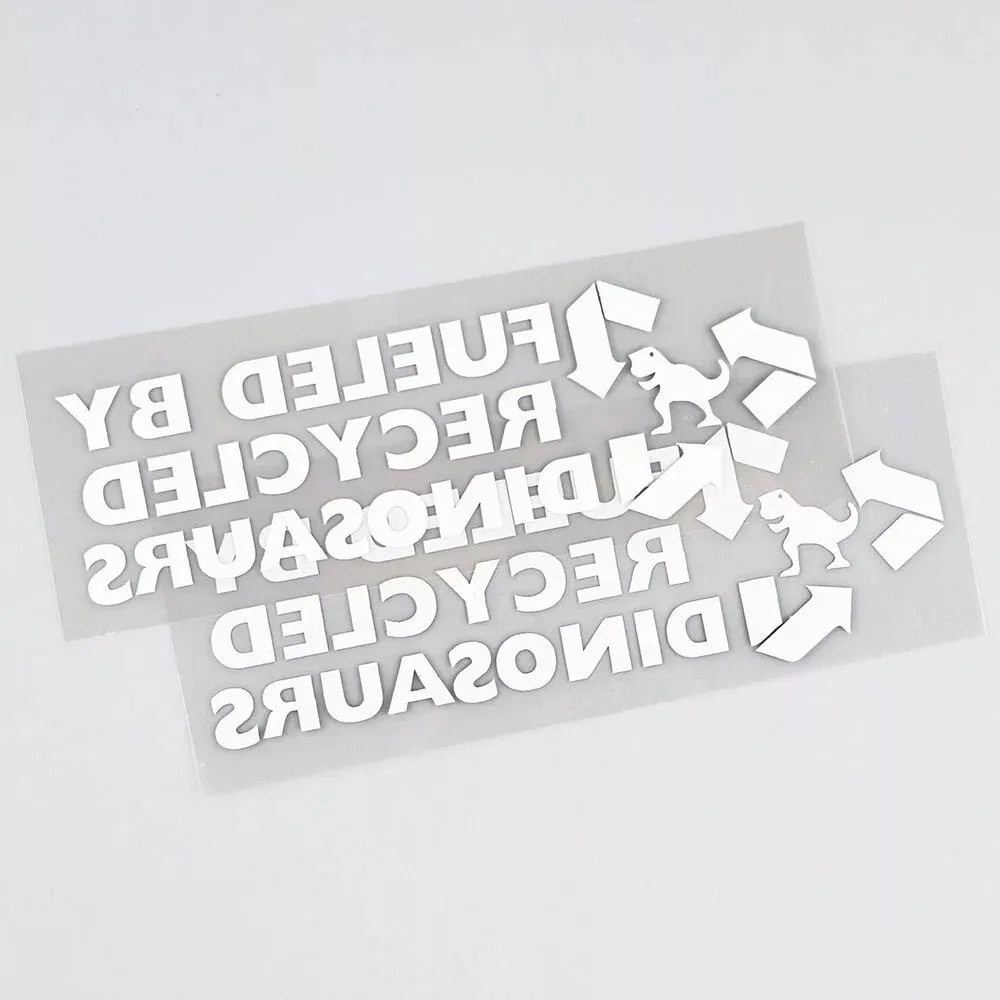 Recycled Dinosaurs - Eco-Inspired Vinyl Car Decal - Image 7