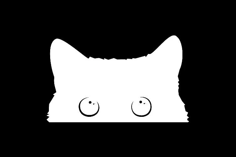 Charming Cat Thief Vinyl Decal – Eye-Catching Waterproof Car Sticker, 15x9cm - Image 3