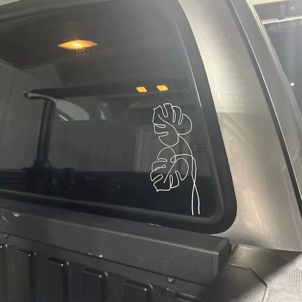 Chic Monstera Leaf Vinyl Decal - Image 6