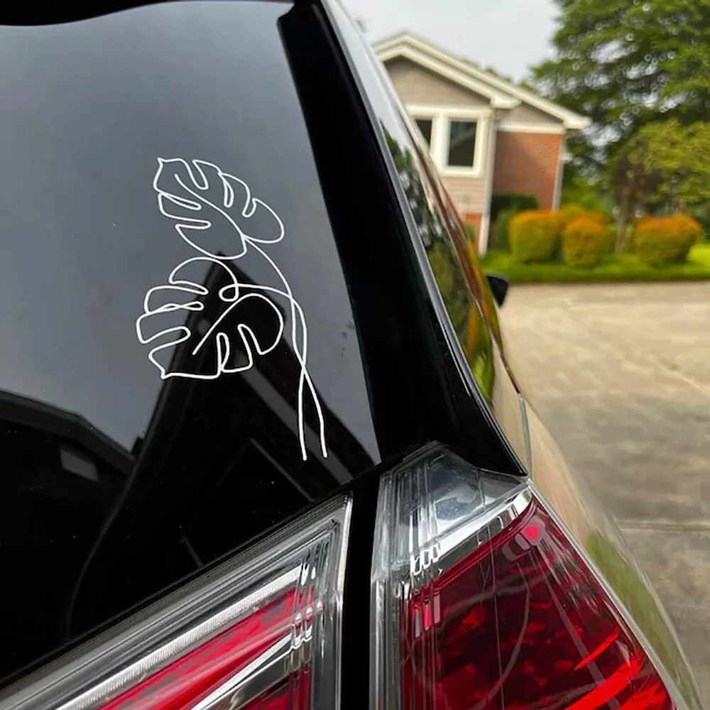 Chic Monstera Leaf Vinyl Decal - Image 4