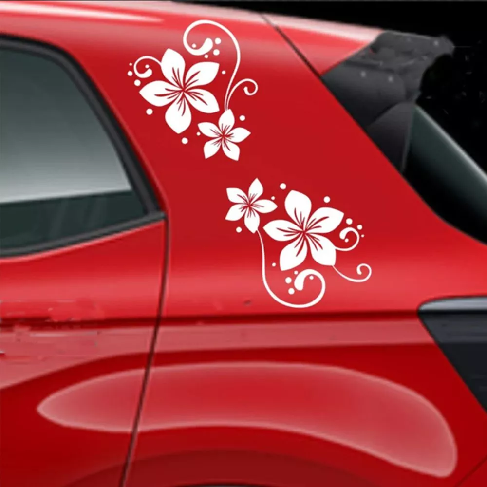 Floral Dot Windshield & Body Vinyl Decal - Image 2