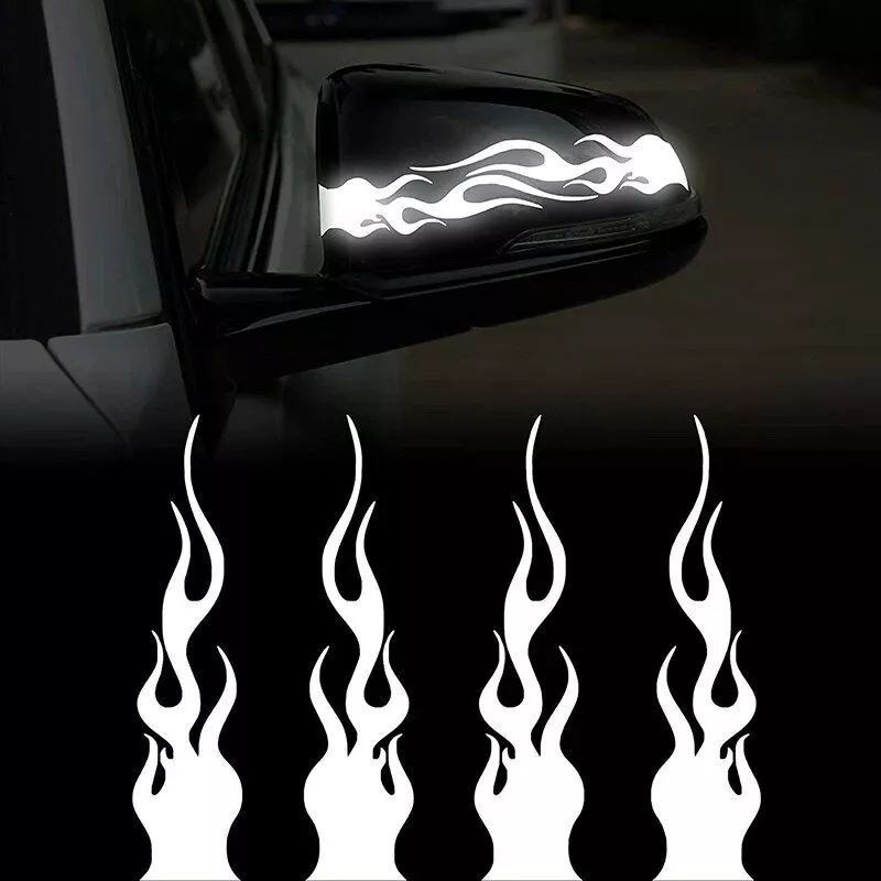 Flame Design Reflective Safety Tape for Cars and Motorcycles - Image 3