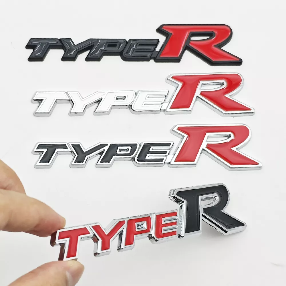 3D Metal Car Emblem Badge Type R & S Grill and Trunk Decal - Image 2