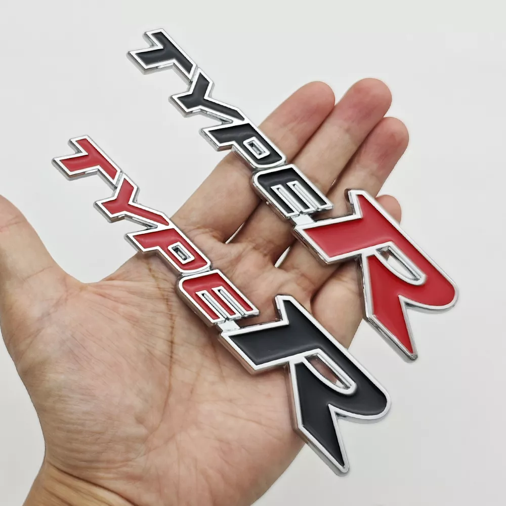 3D Metal Car Emblem Badge Type R & S Grill and Trunk Decal - Image 3