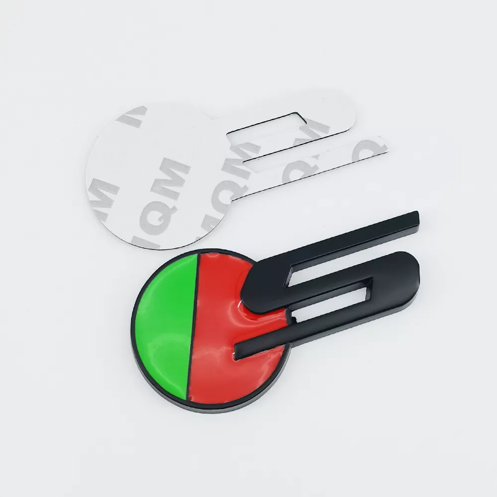 S Sticker in Red & Black