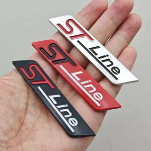 3D ABS ST Line Emblem Badge Car Sticker for Focus, Fiesta, Puma, and More