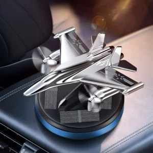 Solar-Powered Warhawk Fighter Propeller Car Air Freshener for Toyota