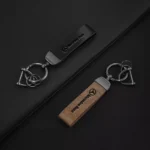 Car Leather Keychain Anti-Lost Keyring Pendant for Mercedes-Benz A, C, E, GLC, S-Class 6 10278 60ba2d