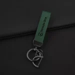 Car Leather Keychain Anti-Lost Keyring Pendant for Mercedes-Benz A, C, E, GLC, S-Class 8 10278 e50423