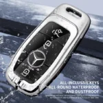 Luxury Zinc Alloy Car Key Case for Mercedes-Benz A, C, E, G-Class & More 8 10445 2243e7