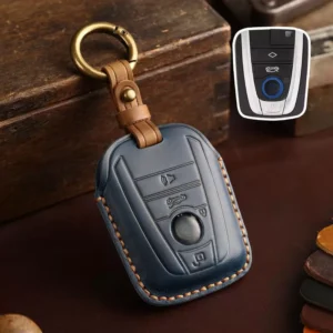 Premium Leather Car Key Cover for BMW I3 I8 – Stylish Key Fob Protector