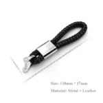 Genuine Leather Car Key Chain with Metal Keyring for Mercedes-Benz 8 10522 b90a24