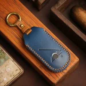 Premium Leather BMW Key Fob Cover – Protective Case with Keychain