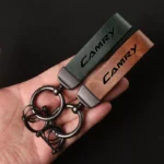 Luxury Genuine Leather Keychain for Toyota Camry - Premium Car Key Holder 6 10587 43ee70