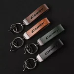 Luxury Genuine Leather Keychain for Toyota Camry - Premium Car Key Holder 5 10587 b29d99