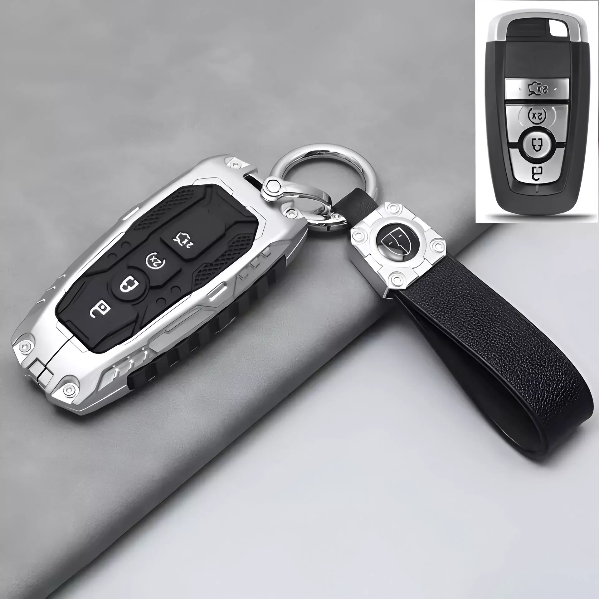 Silver 4 Buttons