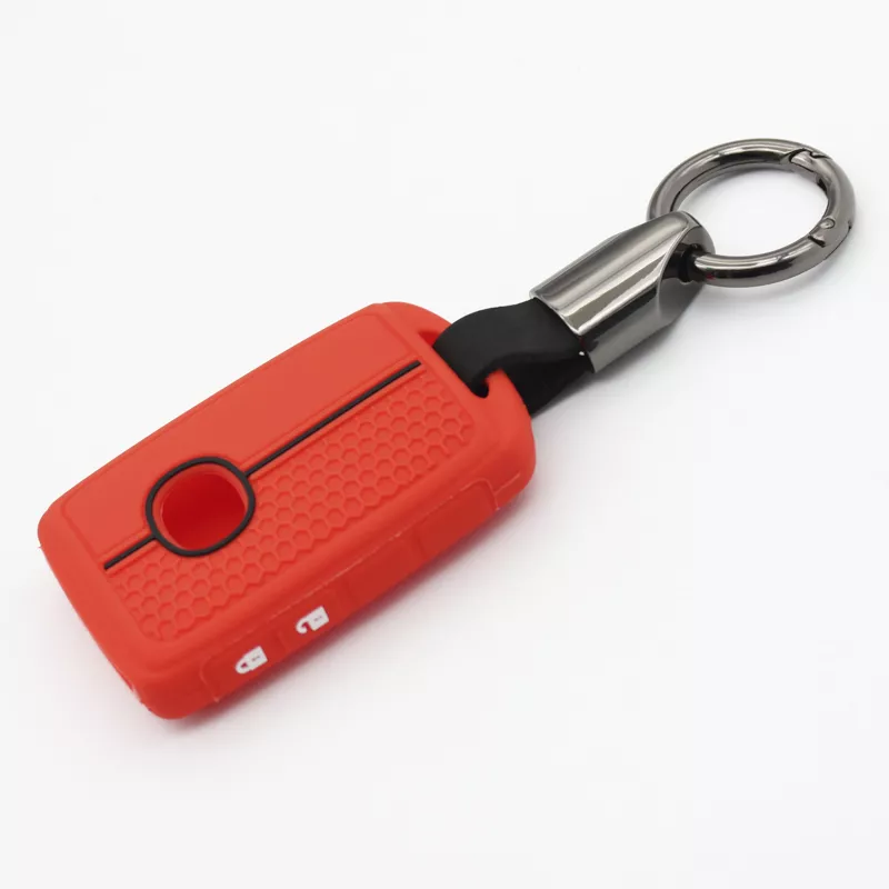 2 Button Red with Black Chain