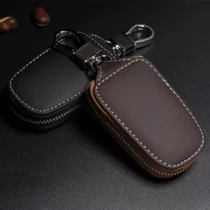 uxury Leather Smart Flip Car Key Case for Toyota
