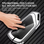 Luxury Metal & Leather Car Key Case for Volkswagen 5 10917 8134f5