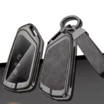 Luxury Metal & Leather Car Key Case for Volkswagen 3 10917-a8c7cc.webp