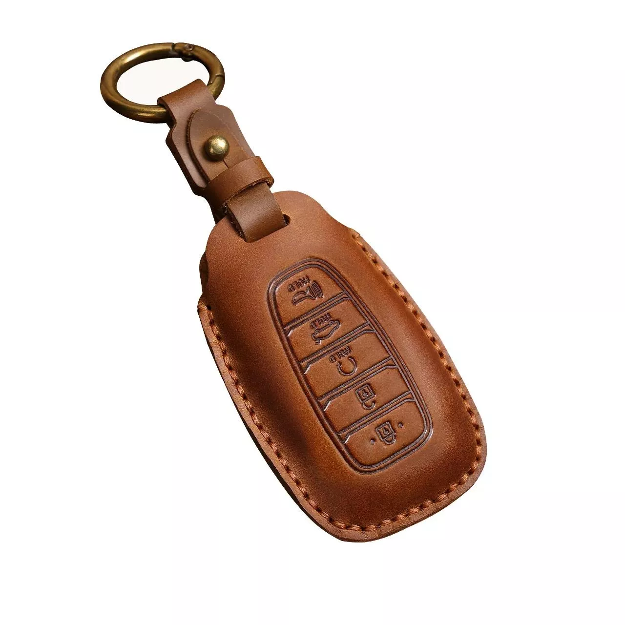 5 button brown