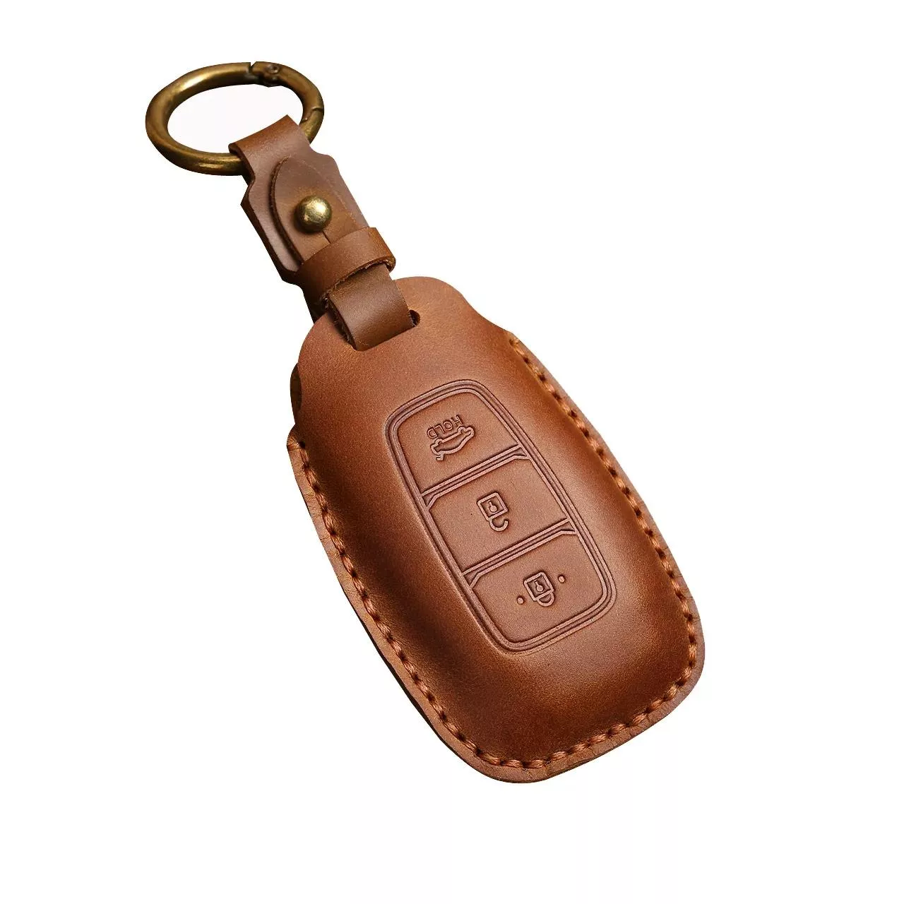 3 button brown