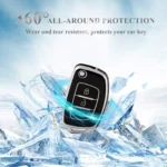 3-Button Soft TPU Car Key Case Cover for Hyundai 4 11065 de99d7