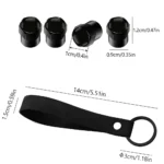 Chevrolet Car Tire Valve Caps & Keychain 9 11097 87c6a6
