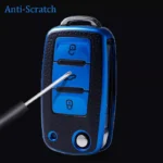 Luxury Leather TPU Key Case for Volkswagen 5 11171 27aa8e