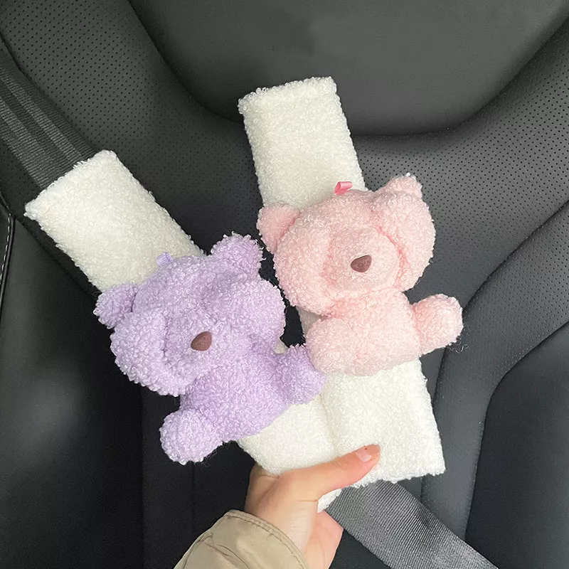 11332-0f2291.webp Cute Bear Car Seat Belt Shoulder Pad for All Major Brands