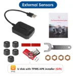 USB Android TPMS Tire Pressure Monitoring System for Toyota, Ford, Honda 7 1157 bd8440