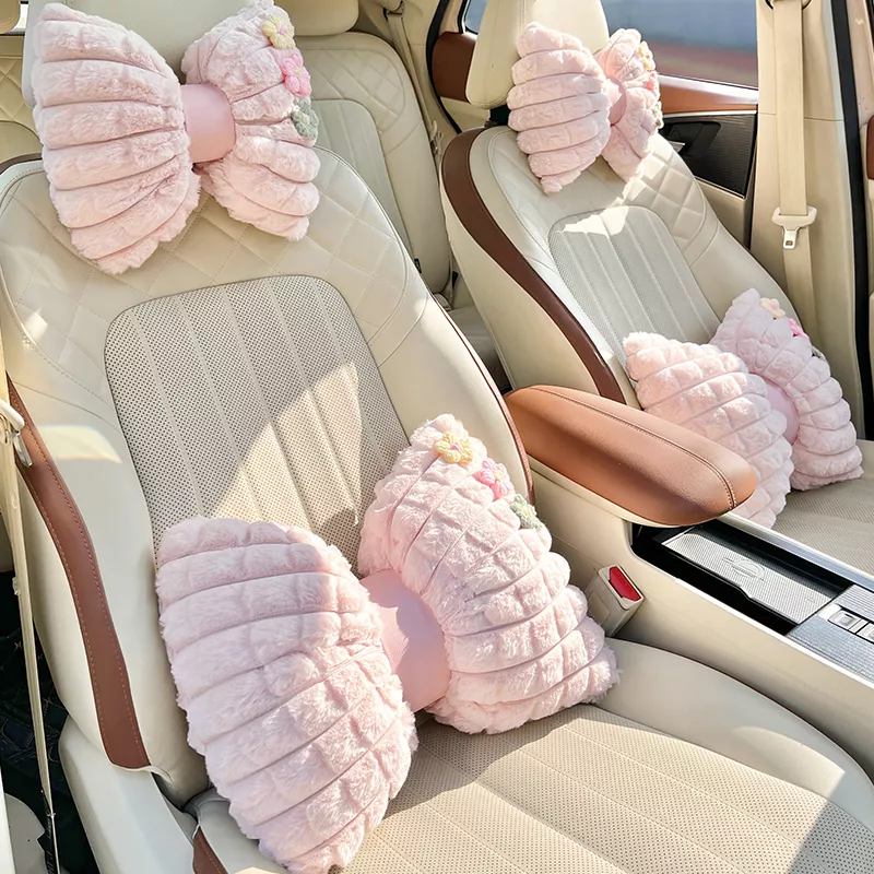 Alluring Pillow: Adorn Your Car with the Wroom Wroom Plush Flower