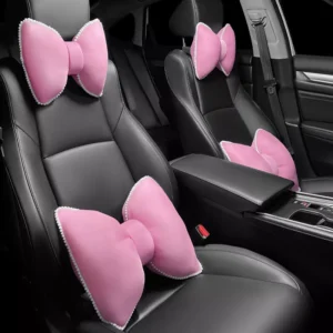 Luxury Ice Silk Car Headrest Neck Pillow for Toyota, Honda, Ford