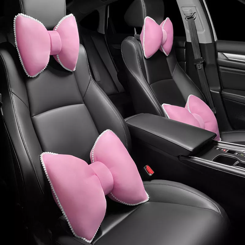 Luxury Car Pillow: Ice Silk Headrest for Comfort