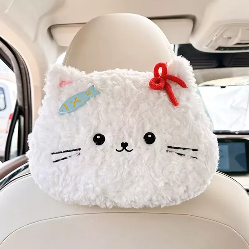 Cartoon Headrest Pillow Tissue Box & Neck Protector