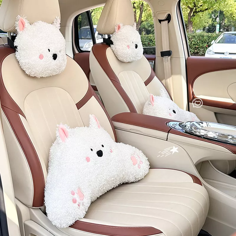 Universal Car Neck & Lumbar Support Pillow for Porsche, Honda, BMW