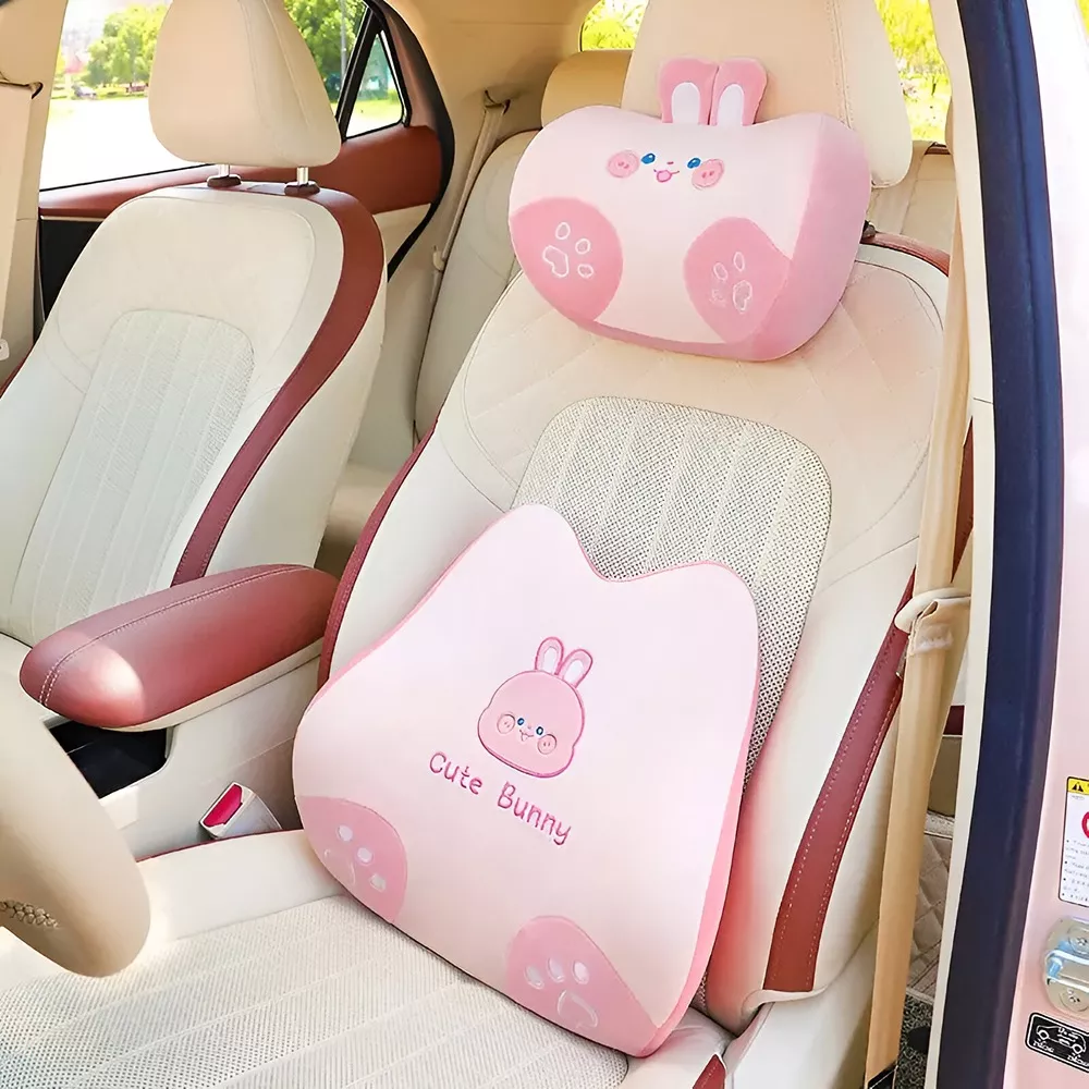 Cartoon Animal Memory Cotton Travel Neck Pillow for Ford, Honda, Mitsubishi