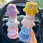Cute Plush Monster Design Seat Belt Covers 5 12104 77c50c