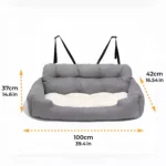 Travel Bolster Safety Large Dog Car Seat Bed – Fits Tesla, BMW, and Ford 8 12181 6113fa